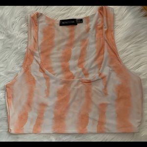 Women’s Prettylittlething Crop top in orange size US 6